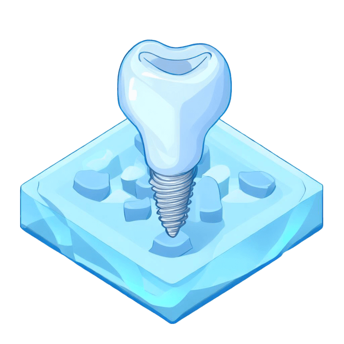 Isometric Dental Implants toothpaste and tooth brush